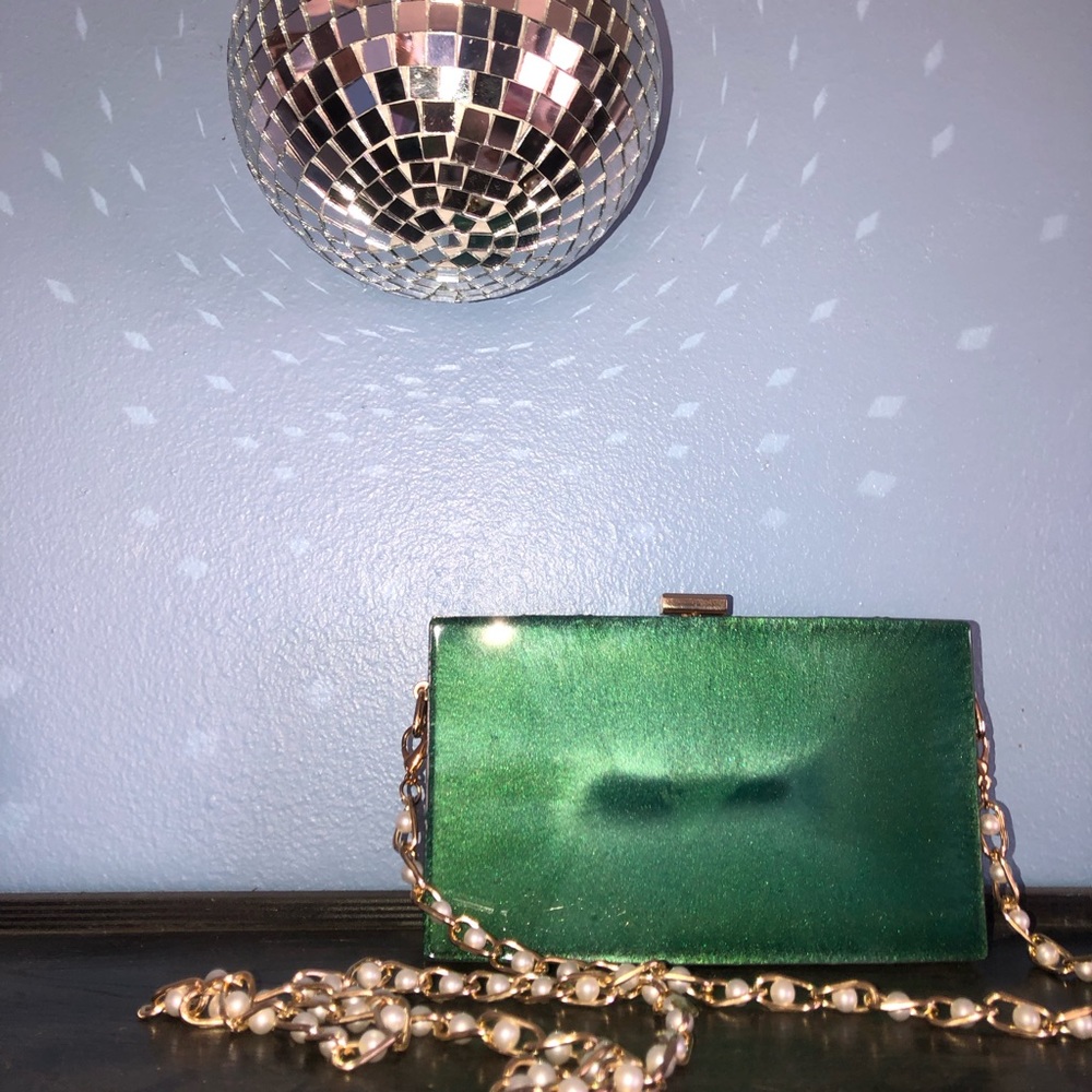 Emerald Resin purse